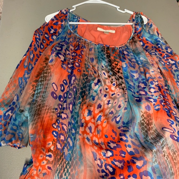 Beautiful printed top by Boston Proper Sz XS - Picture 7 of 7
